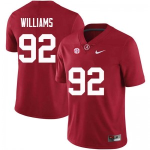 Men Quinnen Williams Crimson Bama Football #92 Jersey 439849-744