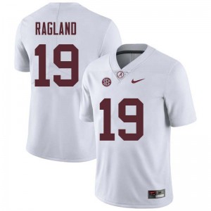 Men Reggie Ragland White Alabama Football #19 Jersey 150719-629