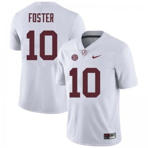 Men Reuben Foster White Bama Football #10 Jersey 318905-675