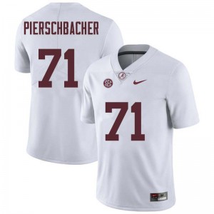 Men Ross Pierschbacher White Bama Football #71 Jersey 901124-340