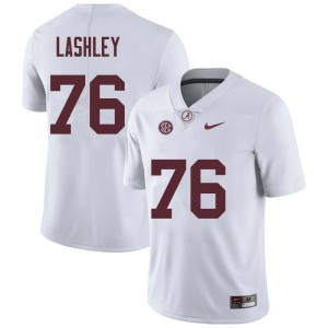 Men Scott Lashley White Alabama Crimson Tide Football #76 Jersey 322030-356