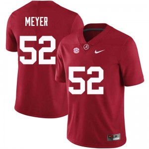 Men Scott Meyer Crimson Bama Football #52 Jersey 294443-571