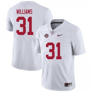 Men Shatarius Williams White Alabama Crimson Tide Football #31 Jersey 520485-555