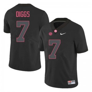 Men Trevon Diggs Black Bama Football #7 Jersey 879274-596