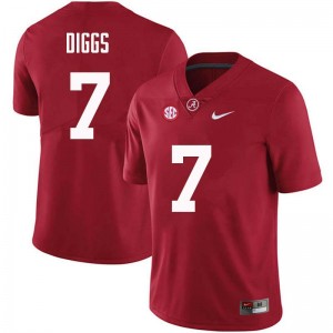 Men Trevon Diggs Crimson Alabama Football #7 Jersey 423265-235