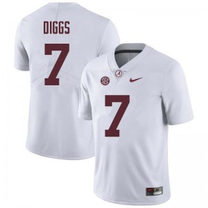 Men Trevon Diggs White Bama Football #7 Jersey 562679-610