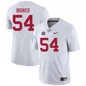 Men Tyler Booker White Alabama Football #54 Jersey 707094-922