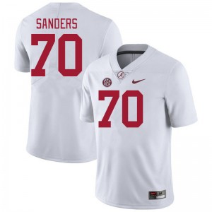 Men William Sanders White University of Alabama Football #70 Jersey 600496-478
