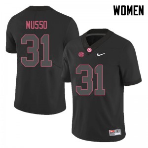 Women Bryce Musso Black Bama Football #31 Jersey 310422-332