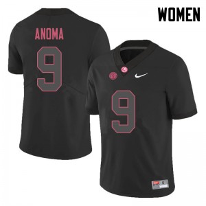 Women Eyabi Anoma Black Alabama Football #9 Jersey 227995-836
