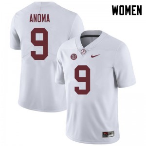 Women Eyabi Anoma White Bama Football #9 Jersey 437008-432