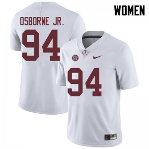 Women Mario Osborne Jr. White Alabama Football #94 Jersey 926861-389