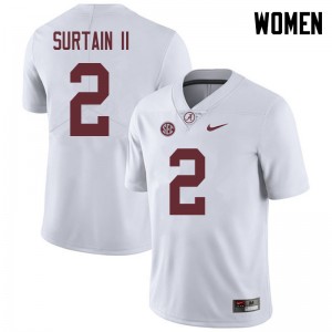 Women Patrick Surtain II White Bama Football #2 Jersey 932365-655