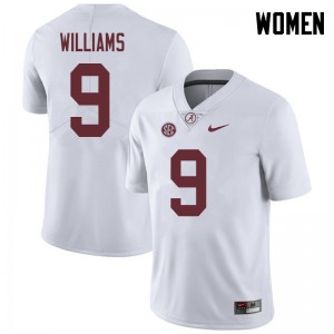 Women Xavier Williams White Bama Football #9 Jersey 406595-710
