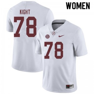 Women Amari Kight White Bama Football #78 Jersey 864328-331