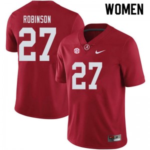 Women Joshua Robinson Crimson Bama Football #27 Jersey 749775-201