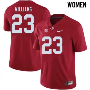 Women Roydell Williams Crimson University of Alabama Football #23 Jersey 766270-353