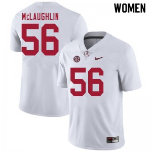 Women Seth McLaughlin White Alabama Football #56 Jersey 926440-101