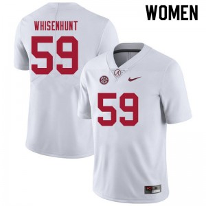 Women Bennett Whisenhunt White University of Alabama Football #59 Jersey 784187-796