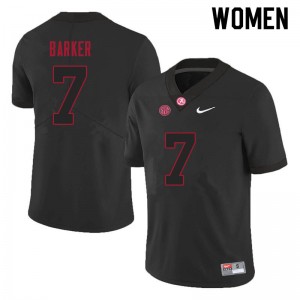 Women Braxton Barker Black Bama Football #7 Jersey 820255-559