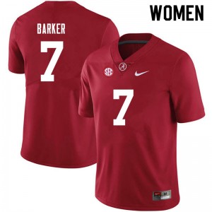 Women Braxton Barker Crimson Bama Football #7 Jersey 102506-155