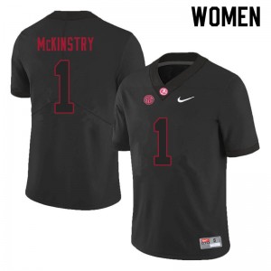 Women Ga'Quincy McKinstry Black Alabama Football #1 Jersey 217542-629