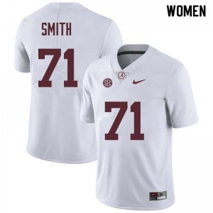 Women Andre Smith White Bama Football #71 Jersey 141887-973