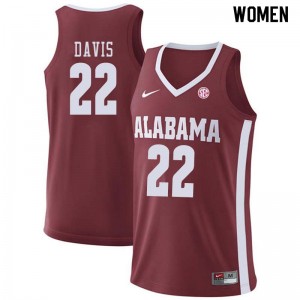Women Donta Hall Crimson Alabama Basketball #58 Jersey 373448-383