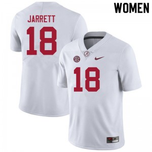 Women Blake Jarrett White Alabama Football #18 Jersey 185545-806