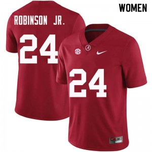 Women Brian Robinson Jr. Crimson Bama Football #24 Jersey 716087-166
