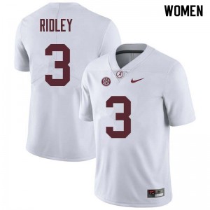 Women Calvin Ridley White Alabama Football #3 Jersey 735994-354