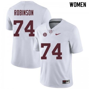 Women Cam Robinson White Alabama Football #74 Jersey 620944-683