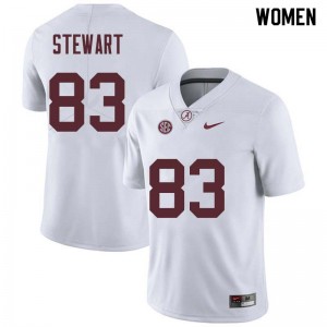 Women Cam Stewart White Bama Football #83 Jersey 714431-206
