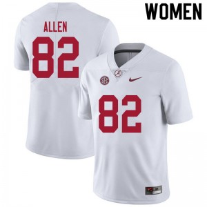 Women Chase Allen White Bama Football #82 Jersey 293911-789