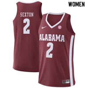 Women Donta Hall Crimson University of Alabama Basketball #48 Jersey 943213-352