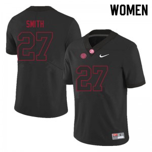 Women DeVonta Smith Black Alabama Crimson Tide Football #27 Jersey 656931-670