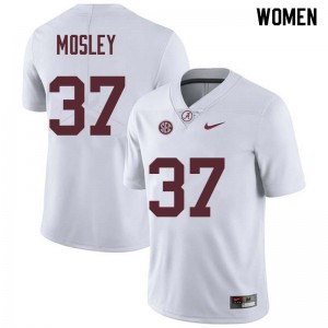 Women Donavan Mosley White Alabama Football #37 Jersey 613842-636