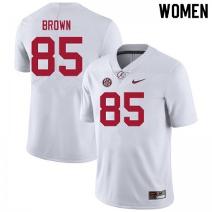 Women Elijah Brown White Bama Football #85 Jersey 524998-268