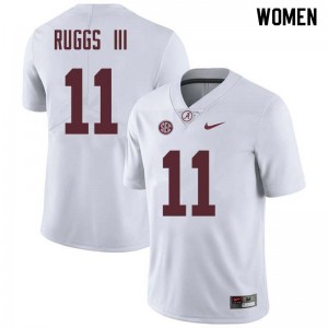 Women Henry Ruggs III White University of Alabama Football #11 Jersey 781286-974