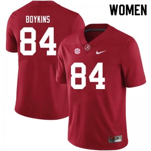 Women Jacoby Boykins Crimson Bama Football #84 Jersey 621034-609