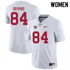 Women Jacoby Boykins White Alabama Football #84 Jersey 580077-424