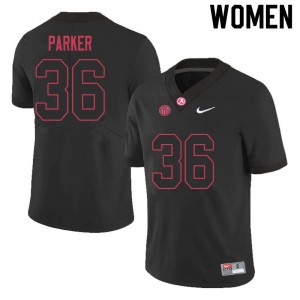 Women Jordan Parker Black Bama Football #36 Jersey 790861-557