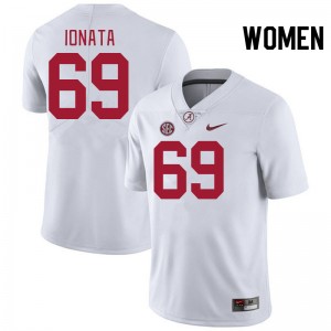Women Joseph Ionata White Bama Football #69 Jersey 411998-124
