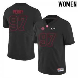 Women Khurtiss Perry Black Bama Football #97 Jersey 144042-927