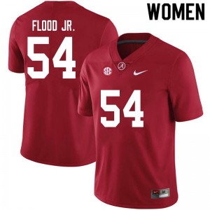 Women Kyle Flood Jr. Crimson Alabama Crimson Tide Football #54 Jersey 546391-266