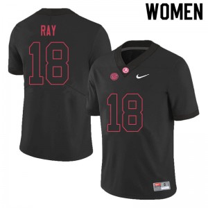 Women LaBryan Ray Black Alabama Football #18 Jersey 593970-422