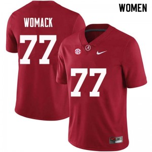 Women Matt Womack Crimson Bama Football #77 Jersey 660681-585