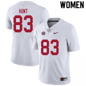 Women Richard Hunt White Bama Football #83 Jersey 401696-732