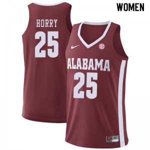 Women Donta Hall Crimson Alabama Crimson Tide Basketball #64 Jersey 831254-103