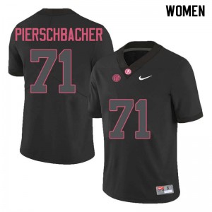 Women Ross Pierschbacher Black Bama Football #71 Jersey 289922-160